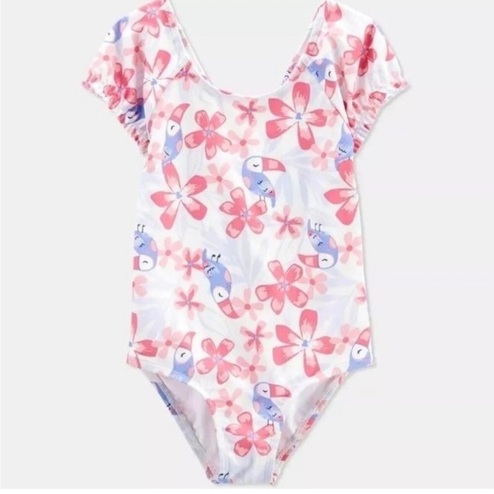 Carter's Pink and White  toddler girl Swimsuit